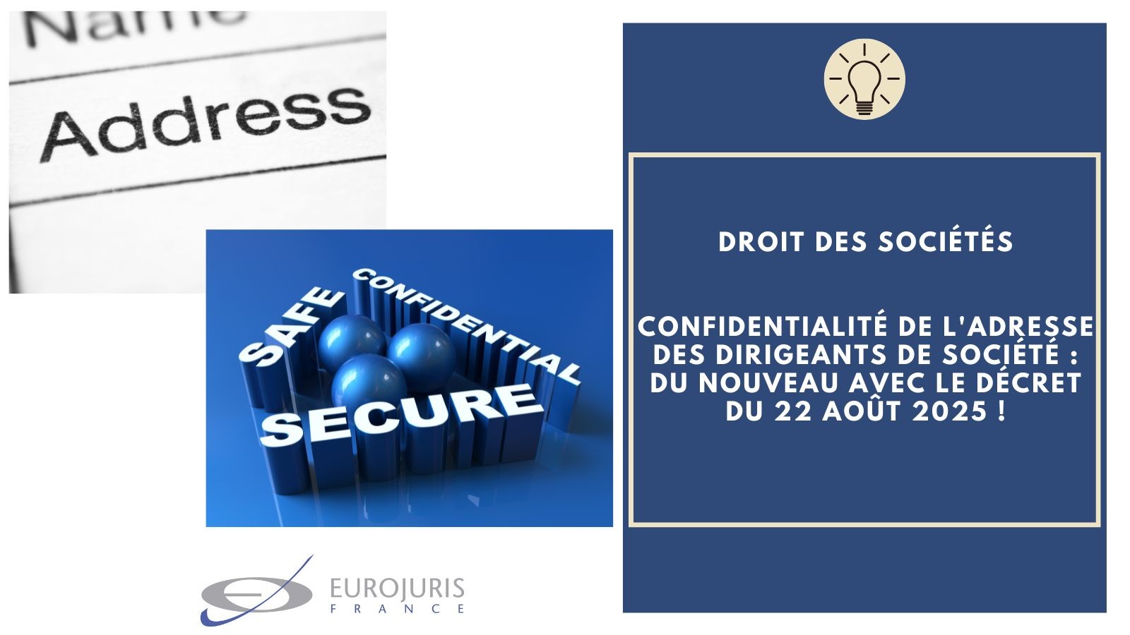 Confidentialité adresse dirigeant Confidentialité adresse dirigeant